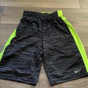 Nike Black and Green Shorts